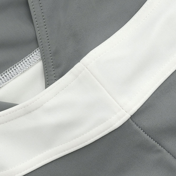 Chanel Swimwear Swimsuit Sport Line White Gray 01P #40 166201