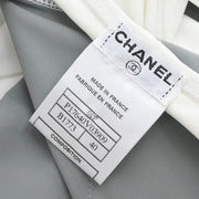 Chanel Swimwear Swimsuit Sport Line White Gray 01P #40 166202