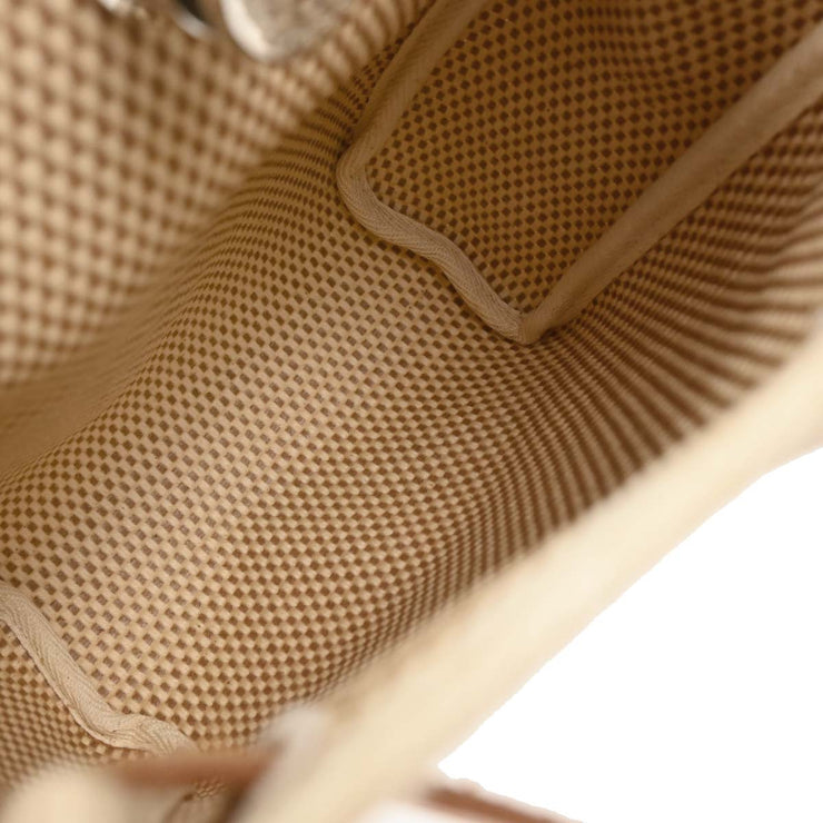 Hermes Beige Black Toile GM Officier Herbag TPM 2 in 1 Shoulder Bag C Square:* 166288