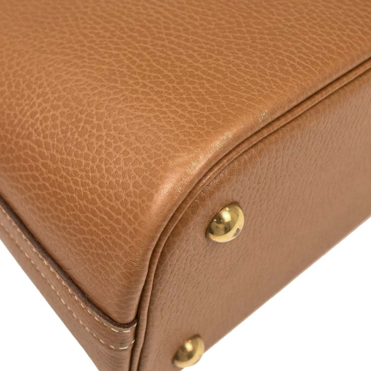 Hermes Natural Courchevel Bolide 31 2way Handbag 23 Circle:Y 166292