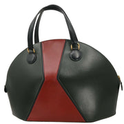 Hermes Vert Fonce Rouge H Box Calf Il de Veau Handbag 16 27  Circle:V 166300