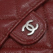 Chanel Bordeaux Calfskin WOC Wallet On Chain Shoulder Bag 166356