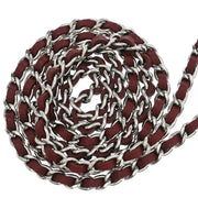 Chanel Bordeaux Calfskin WOC Wallet On Chain Shoulder Bag 166356