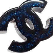 Chanel CC Piercing Earrings Black 17S 166379