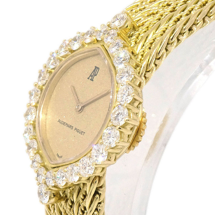 Audemars Piguet Diamond Bezel Manual-winding Watch 18KYG 166401