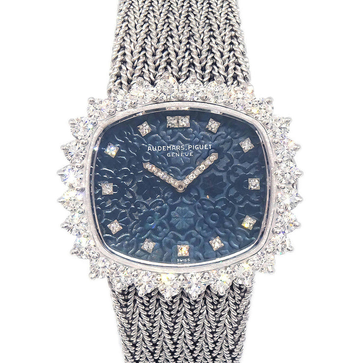 Audemars Piguet Diamond Bezel Manual-winding Watch 18KWG 166402