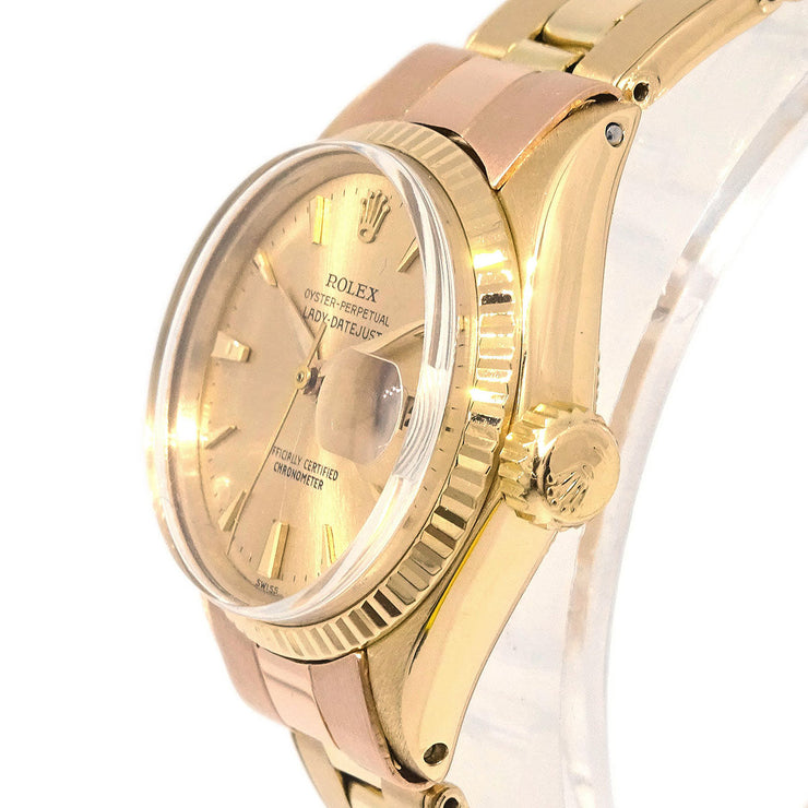 Rolex Oyster Perpetual Lady-Datejust 26mm Ref.6517 Self-winding Watch 18K 166403