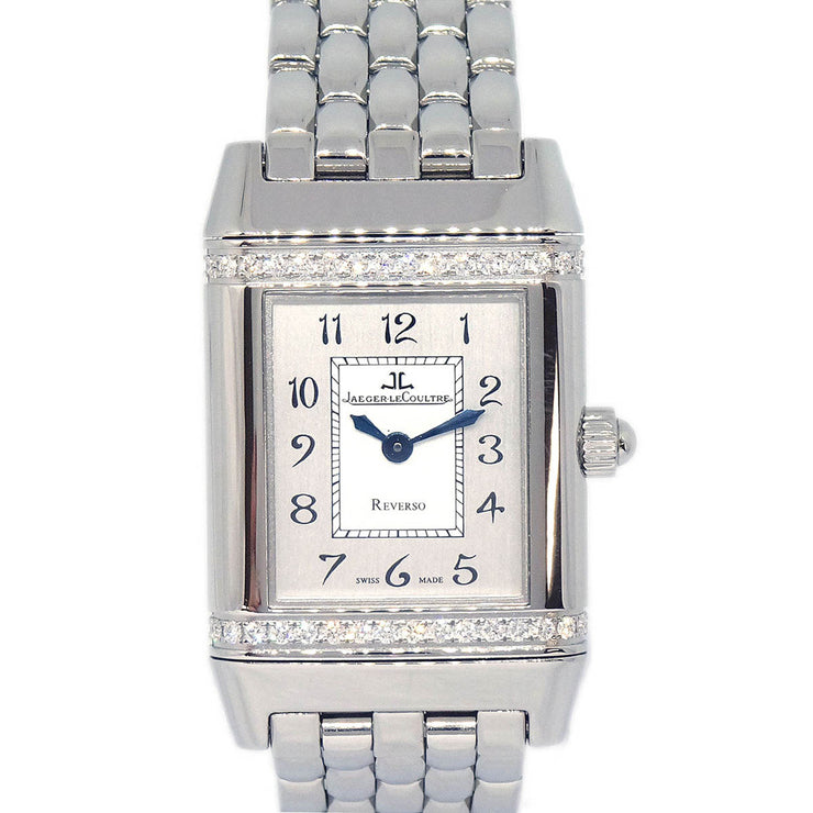 Jaeger Lecoultre Reverso Monoface Ref.265.8.08 Quartz Watch SS 166404