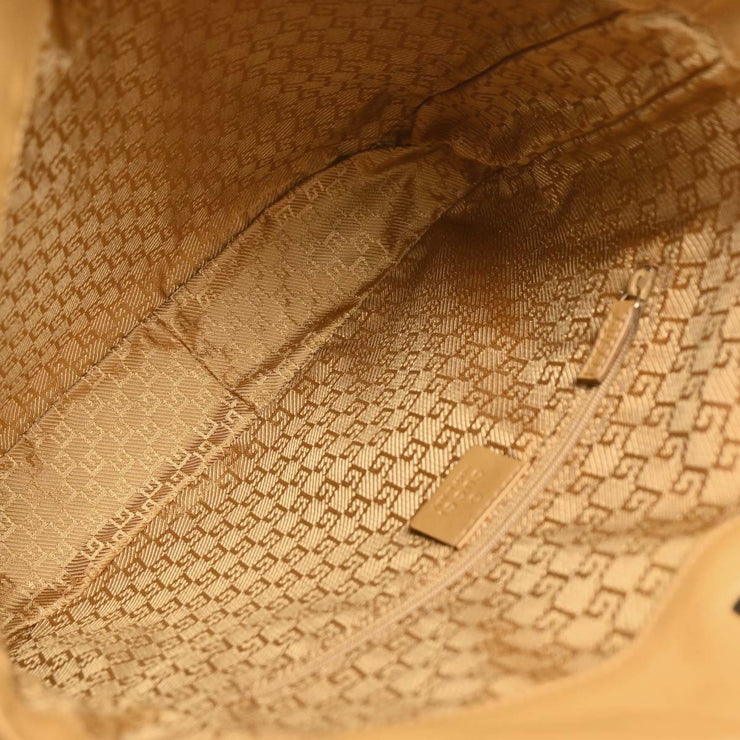 Gucci Brown Leather Bamboo 2way Handbag 001.4095 002058 166415