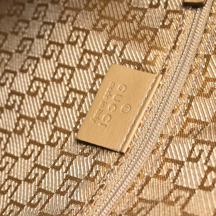 Gucci Brown Leather Bamboo 2way Handbag 001.4095 002058 166415