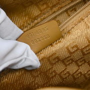 Gucci Brown Leather Bamboo 2way Handbag 001.4095 002058 166415