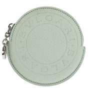 Bvlgari Light Blue Leather Coin Case Wallet LIMEET 166421