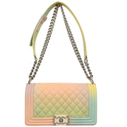 Boy Chanel Pastel Color Calfskin Medium Shoulder Bag 166426