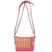 Chanel Pink Rattan Calfskin Small Gabrielle Shoulder Bag 166429