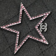 Chanel Gray Canvas Rhinestone Mademoiselle Lock Wallet on Chain WOC 166432