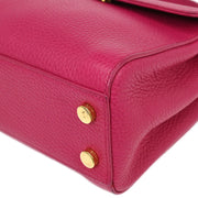 Saint Laurent Pink Leather Moujik 2way Handbag PTR355157.0614 166437