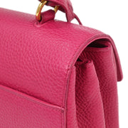 Saint Laurent Pink Leather Moujik 2way Handbag PTR355157.0614 166437