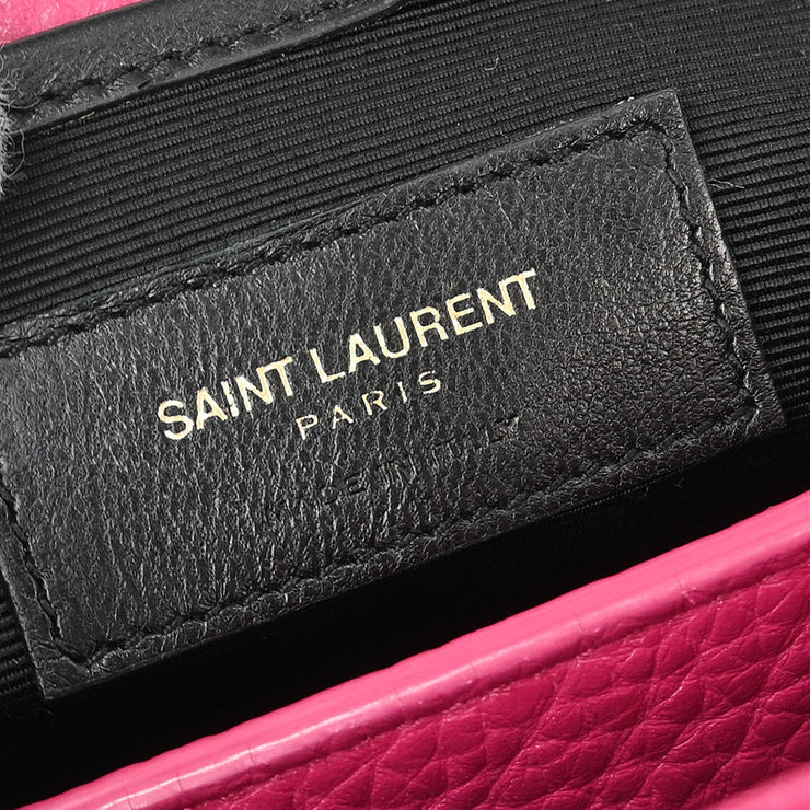 Saint Laurent Pink Leather Moujik 2way Handbag PTR355157.0614 166437
