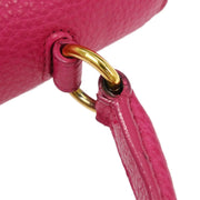 Saint Laurent Pink Leather Moujik 2way Handbag PTR355157.0614 166437