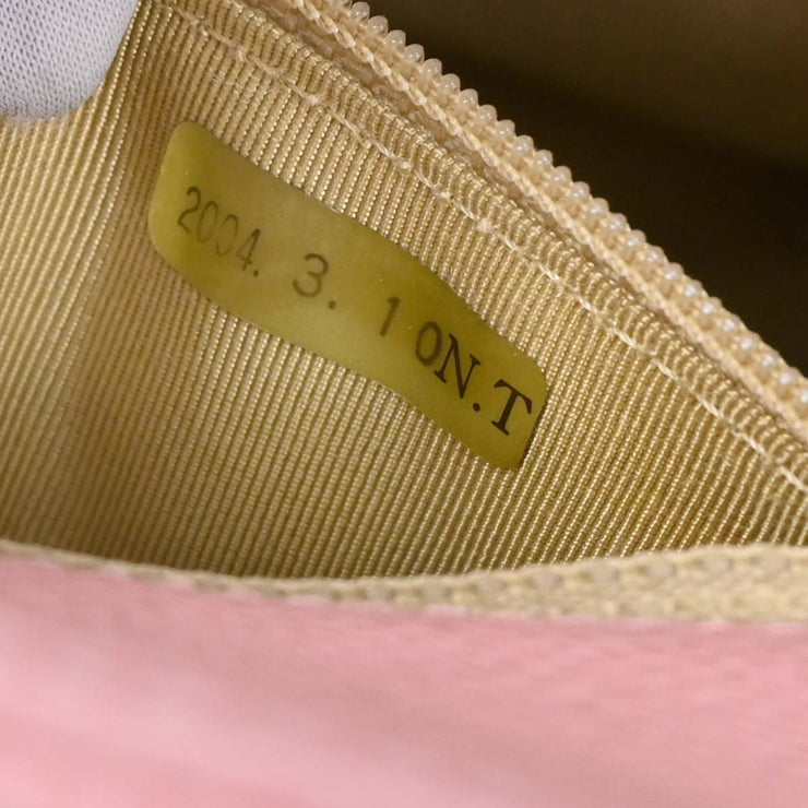 Chanel Pink Calfskin Petite Shopping Tote PST Chain Handbag 166447