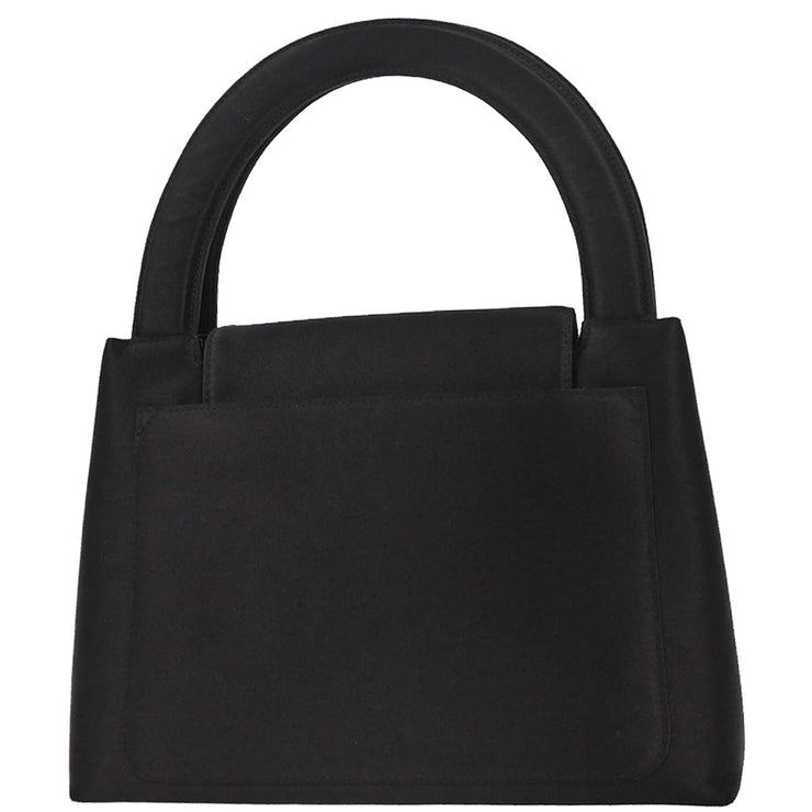 Chanel Black Satin Handbag 166502