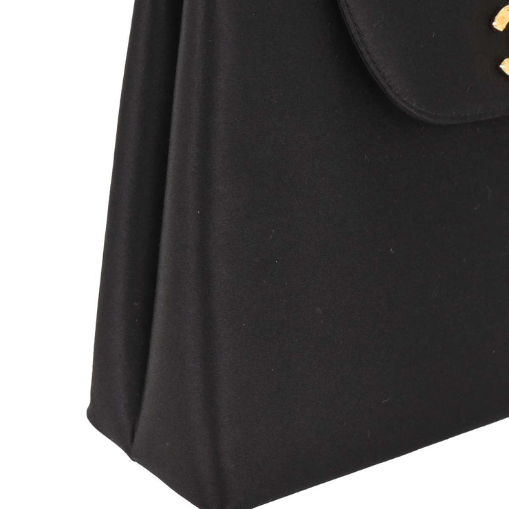 Chanel Black Satin Handbag 166502