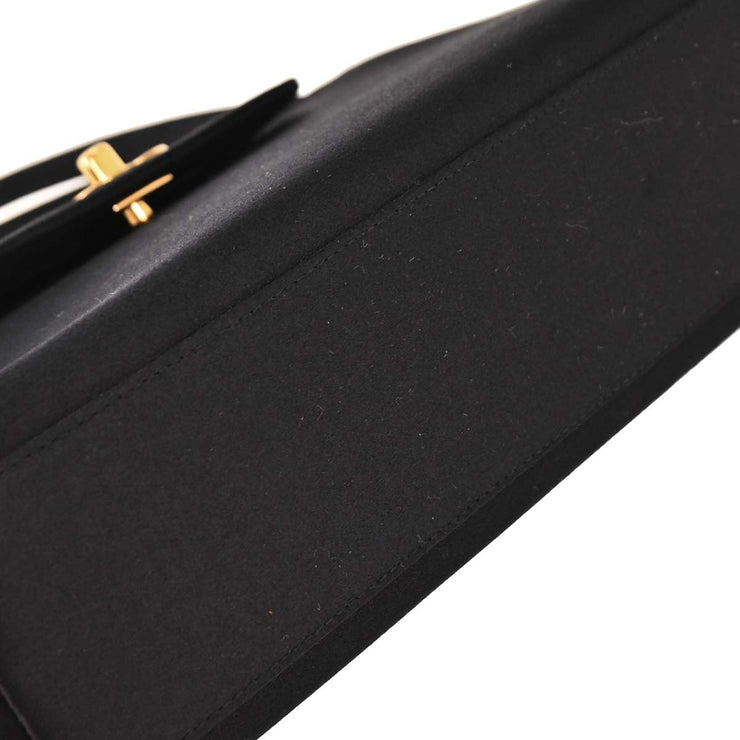 Chanel Black Satin Handbag 166502