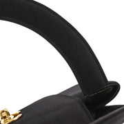 Chanel Black Satin Handbag 166502