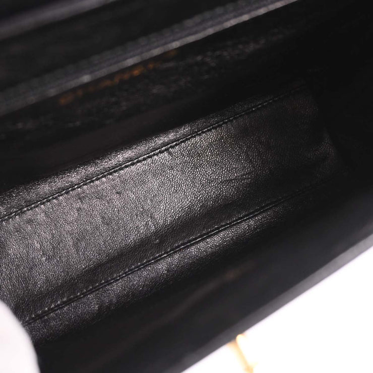 Chanel Black Satin Handbag 166502