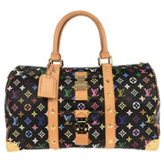 Louis Vuitton Black Monogram Multicolor Keepall 45 Handbag M92640 FL0033 166504