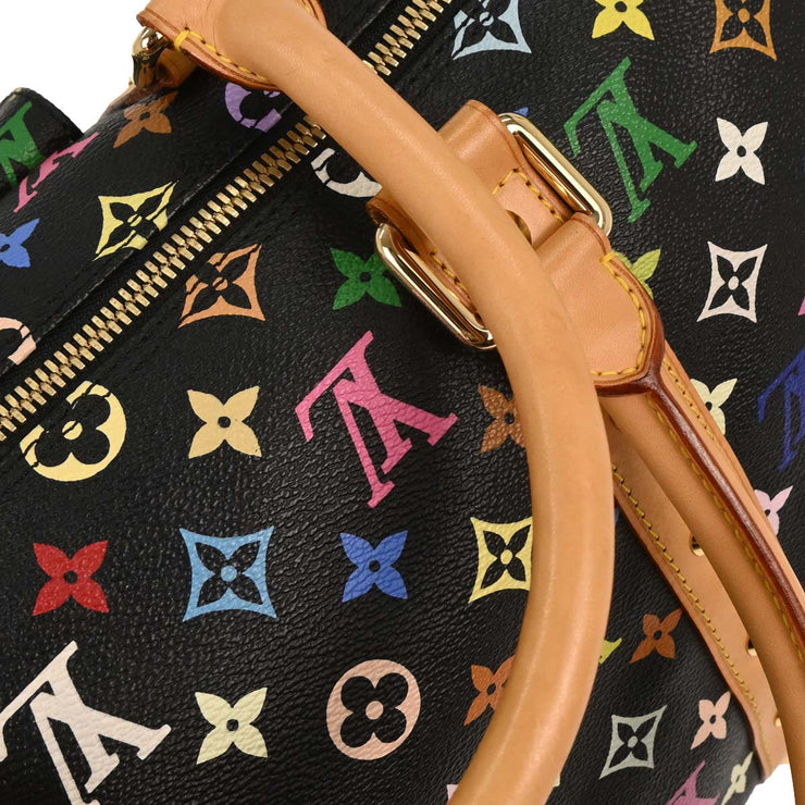 Louis Vuitton Black Monogram Multicolor Keepall 45 Handbag M92640 FL0033 166504