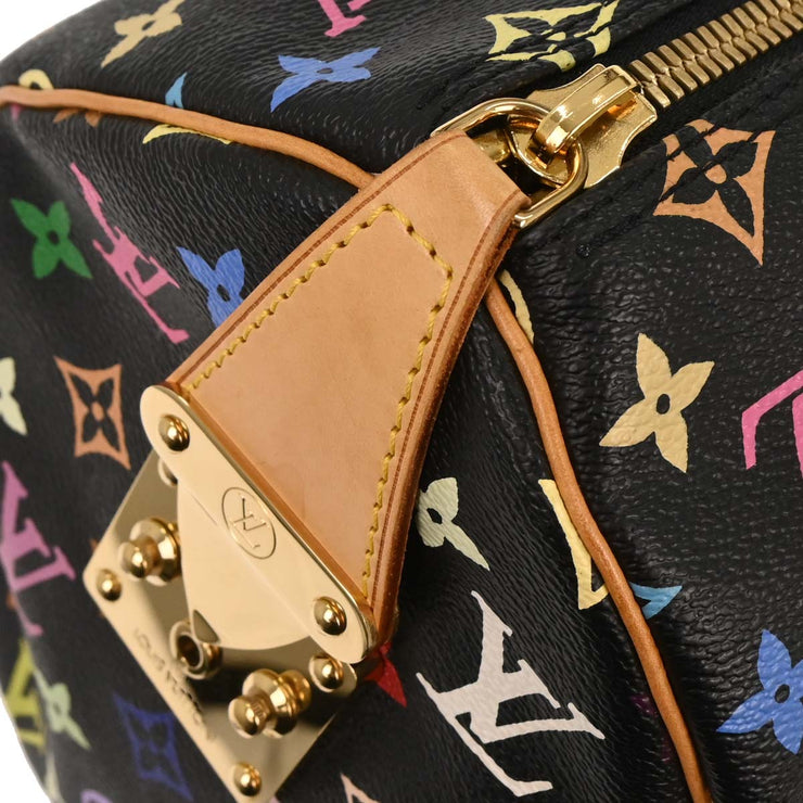Louis Vuitton Black Monogram Multicolor Keepall 45 Handbag M92640 FL0033 166504