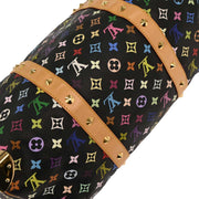 Louis Vuitton Black Monogram Multicolor Keepall 45 Handbag M92640 FL0033 166504