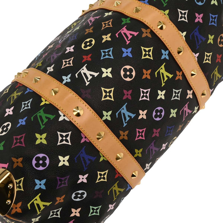 Louis Vuitton Black Monogram Multicolor Keepall 45 Handbag M92640 FL0033 166504