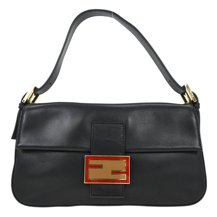 Fendi Black Leather Baguette Handbag 8BR600/D10/129/2579 166505