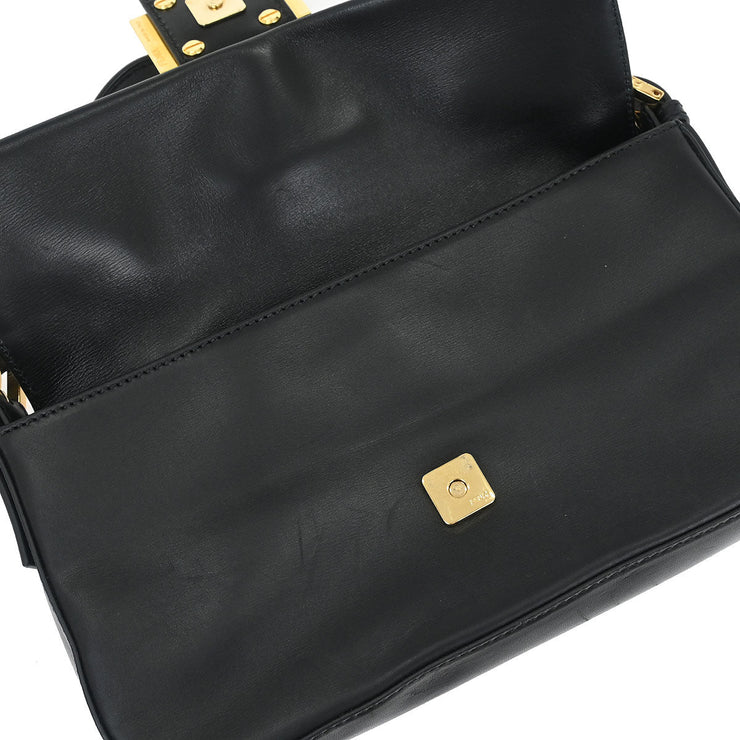 Fendi Black Leather Baguette Handbag 8BR600/D10/129/2579 166505