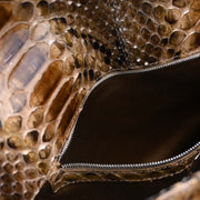 Fendi Brown Python Mamma Baguette Handbag 166507