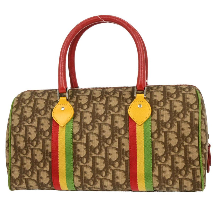 Christian Dior Brown Rasta-Color Trotter Handbag 05-MA-0034 166508