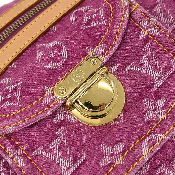 Louis Vuitton Pink Monogram Denim Baggy PM Shoulder Bag M95212 166510