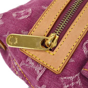 Louis Vuitton Pink Monogram Denim Baggy PM Shoulder Bag M95212 166510