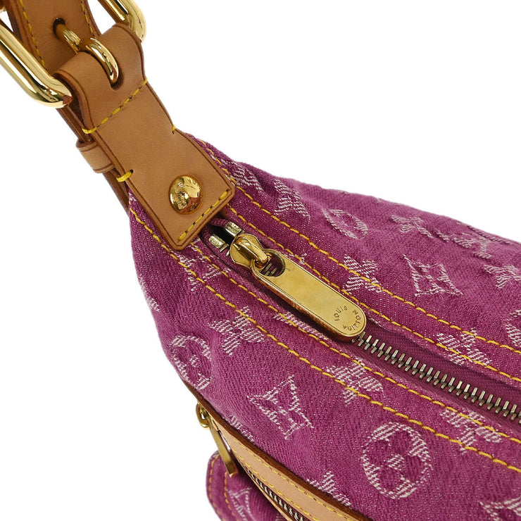 Louis Vuitton Pink Monogram Denim Baggy PM Shoulder Bag M95212 166510