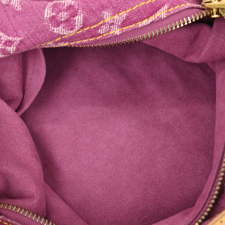 Louis Vuitton Pink Monogram Denim Baggy PM Shoulder Bag M95212 166510