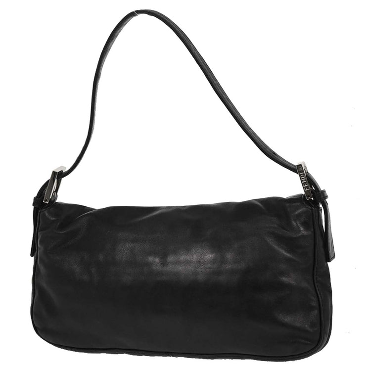 Fendi Black Lambskin Baguette Handbag 2384-26424-009 166518