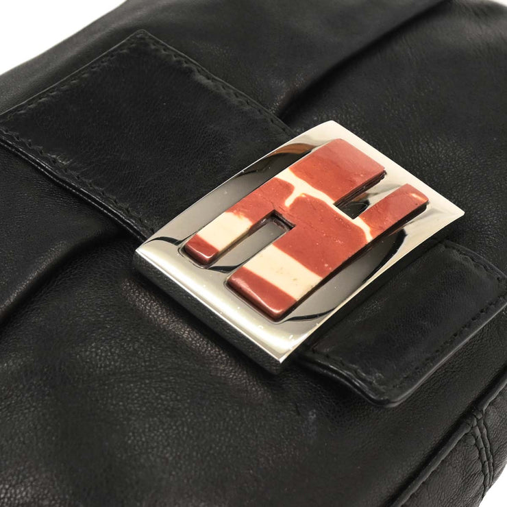 Fendi Black Lambskin Baguette Handbag 2384-26424-009 166518