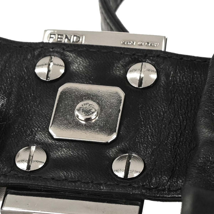 Fendi Black Lambskin Baguette Handbag 2384-26424-009 166518