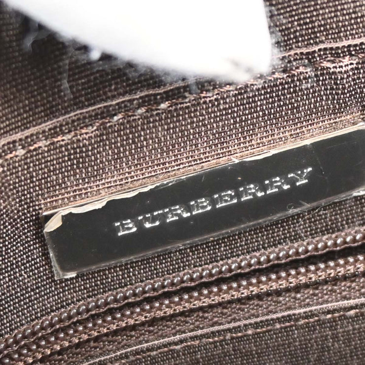 Burberry Beige Canvas Burberry Check Tote Handbag 166521