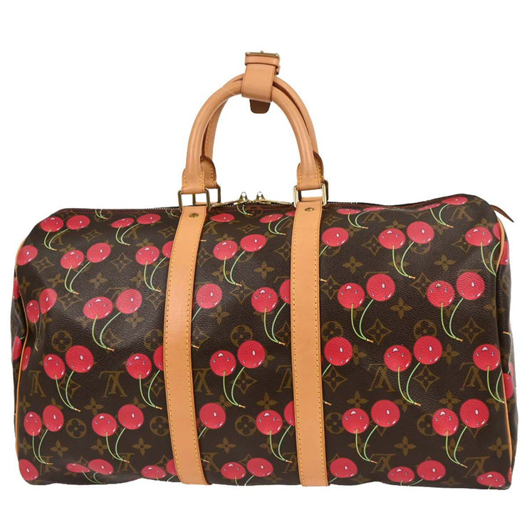 Louis Vuitton Monogram Cherry Keepall 45 Duffle Handbag M95011 TH0035 166522