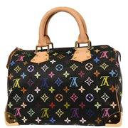 Louis Vuitton Black Monogram Multicolor Speedy 30 Handbag M92642 SP1067 166528