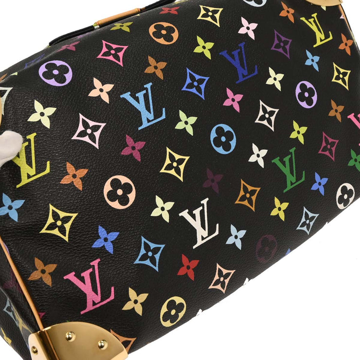Louis Vuitton Black Monogram Multicolor Speedy 30 Handbag M92642 SP1067 166528