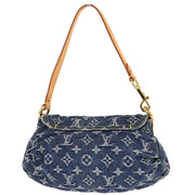 Louis Vuitton Blue Monogram Denim Mini Pleaty Handbag M95050 CA1005 166534